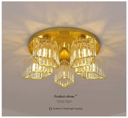 Lustra Sasha, LC117/5GD, 5x E27, Metal, Auriu