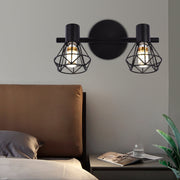 Lustra cu Abajur, GRACIE, LC365/2BK, Diamant, 2XE14, Negru, Metal