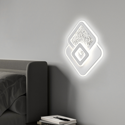 Lustra LED KOMPACTO 56W, 3 Patrate, lumina Rece/Calda/Neutra, Alb