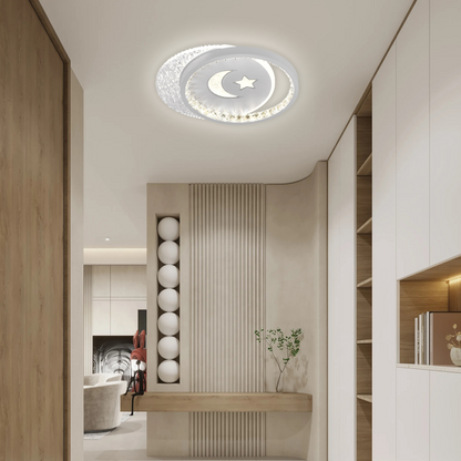 Lustra LED PERU 36W, 2 Cercuri, lumina Rece/Calda/Neutra, Negru