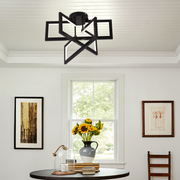 Lustra LED cu telecomanda 72W, 3 Elemente, lumina Rece/Calda/Neutra, Dimabila, Negru, LT750/3BK