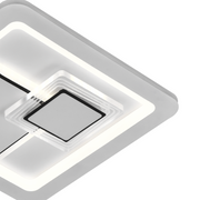 Lustra LED KEREN 24W, Diametru 26cm, Patrata, lumina Rece/Calda/Neutra, Alb