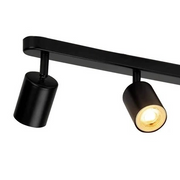 Lustra Clasica Moderna, LC500/4BK cu Proiector Liniar, 4XGU10, Metal, Negru