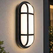 Aplica LED de Exterior AX321/162BK, IP65, Negru