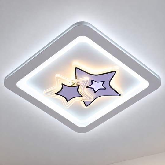 Lustra LED KATHLEEN RGB 25W, lumina Calda/Neutra, Alb