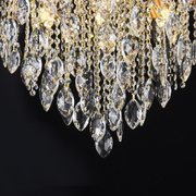 Candelabru Cristal CC9313/12FGD, 12x E14, Diametru 49cm, Auriu