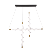 Lustra LED Suspendata Acril LT761/3GD, Lumina 3000/4000/6000K, Alb, Inaltime Reglabila