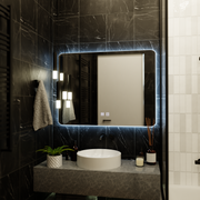 Oglinda LED Dreptunghiulara ARTEA Touch, 80X60cm, Sistem Dezaburire, Dimabila, Lumina Race 6000K