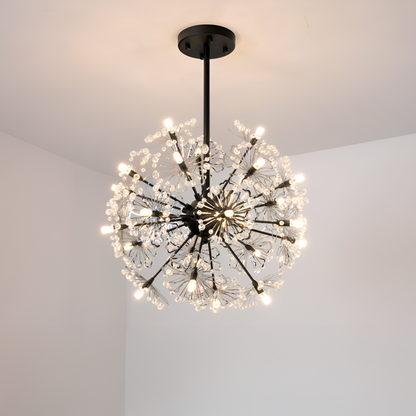 Candelabru Cristal PETERHOF Eleganza, 18x G4, Diametru 49cm, 18XG4, Negru