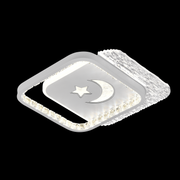 Lustra LED PERU 38W, 2 Patrate, lumina Rece/Calda/Neutra, Negru