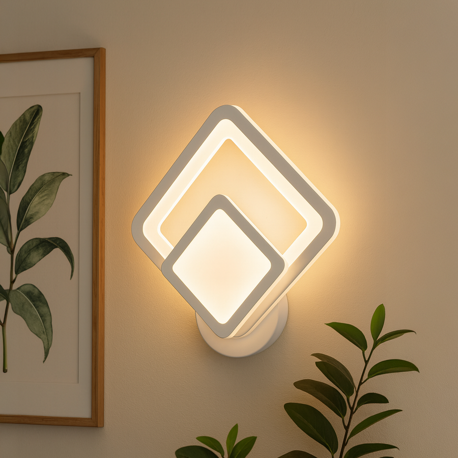 Aplica LED Shani, 23W, Alb, Lumina Rece/Calda/Neutra