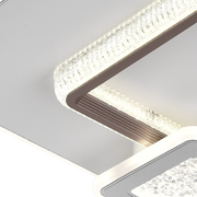 Lustra LED NYXORA  51W, 3 Patrate, lumina Rece/Calda/Neutra, Negru