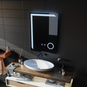 Oglinda LED Rectangulara, 60x80cm, Linea Touch, Sistem Dezaburire, Dimabila