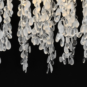 Candelabru Cristal CC8080/D500CH, 5x E14, Diametru 49cm, Crom