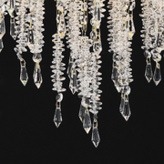 Candelabru Cristal STROZZI Eleganza 5xE14, Diametru 49cm, Auriu