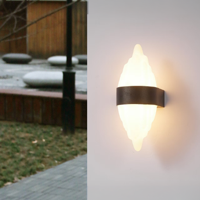 Aplica LED Exterior ICEBERG 10W Metal IP65 Negru