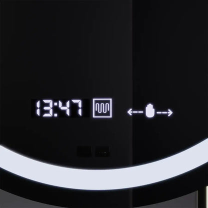 Oglinda LED Ovala, 60x80cm, Eminence MotionGlow Marcello, Sistem Dezaburire, Ceas & Termometru, Dimabila