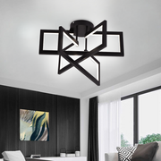 Lustra LED cu telecomanda 72W, 3 Elemente, lumina Rece/Calda/Neutra, Dimabila, Negru, LT750/3BK