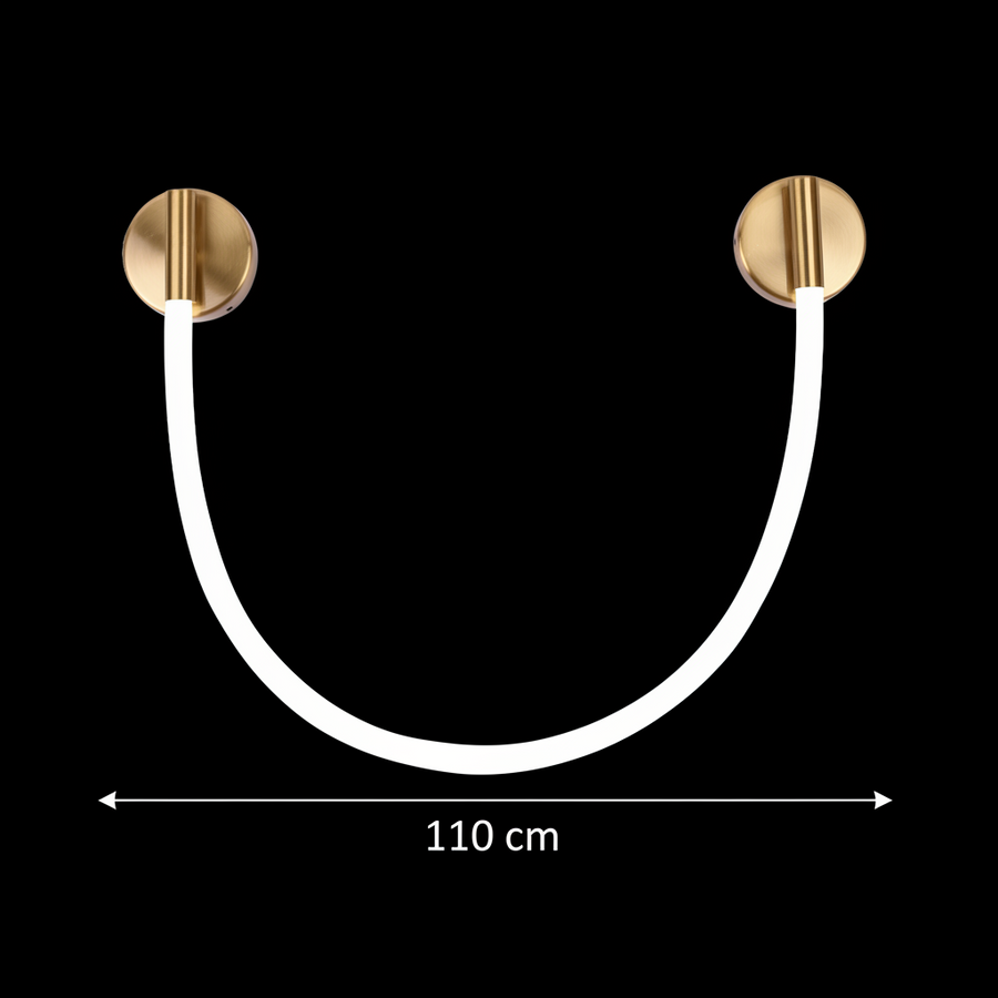 Aplica LED de Perete, 110cm, 3000K/4000K/6000K, Auriu