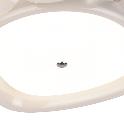 Lustră LED 8057WH, 41W, Acril Alb, Lumina 3000K/4000K/6000K,