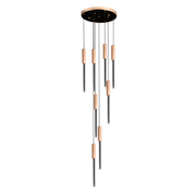 Candelabru Cristal LED 22W, Lumina Calda/Neutra/Rece, Diametru 25cm Auriu CM511/H150XW35