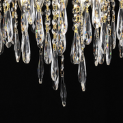 Candelabru Cristal CC9221/5FGD, 5x E14, Diametru 48cm, Auriu Lucios