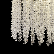 Candelabru LED Cristal LLC215/400WH Rotund, 22W, Lumina Rece/Calda/Neutra, Cristal, Auriu