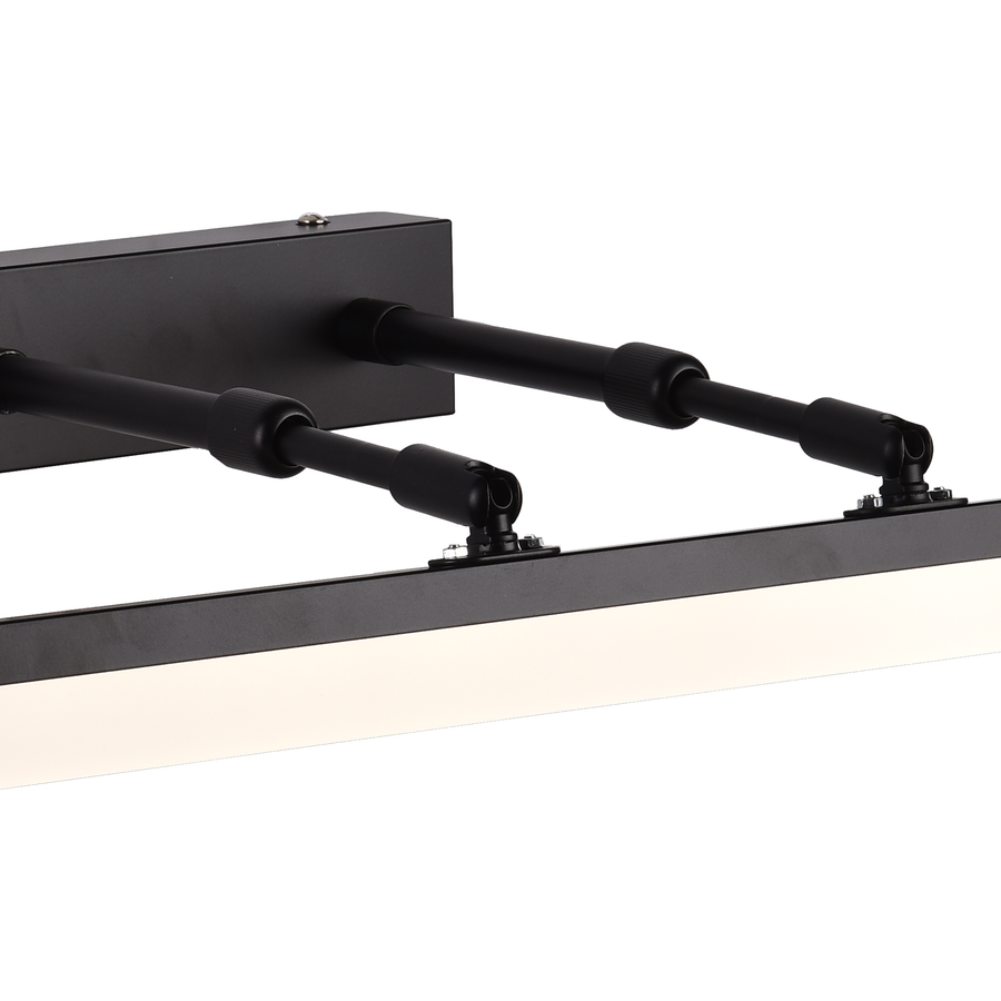 Aplica LED de Baie, MALAWI, 6W, liniara, lumina Neutra, Negru