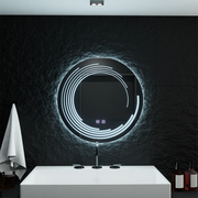 Oglinda LED Rotunda 70cm Lira Verità Touch Sistem Dezaburire Dimabila