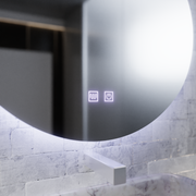 Oglinda LED Touch River Sistem Dezaburire 80X120cm, Forma de Picatura.