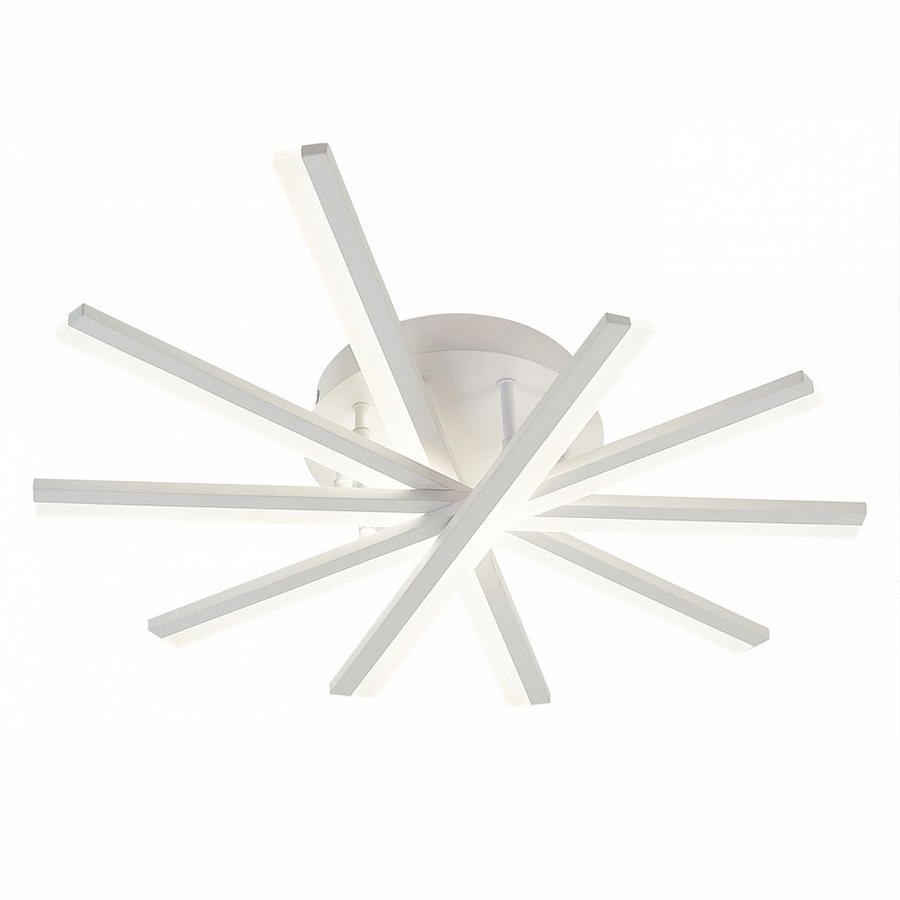 Lustra LED cu telecomanda ZOE, 67W, lumina Rece/Calda/Neutra, Dimabila, Alb