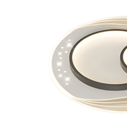 Lustra LED cu telecomanda SERPENTA 125W, Rotunda, lumina Rece/Calda/Neutra, Dimabila, Negru