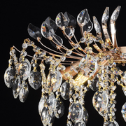 Candelabru Cristal PALERMO Eleganza 5xE14, Diametru 49cm, Auriu