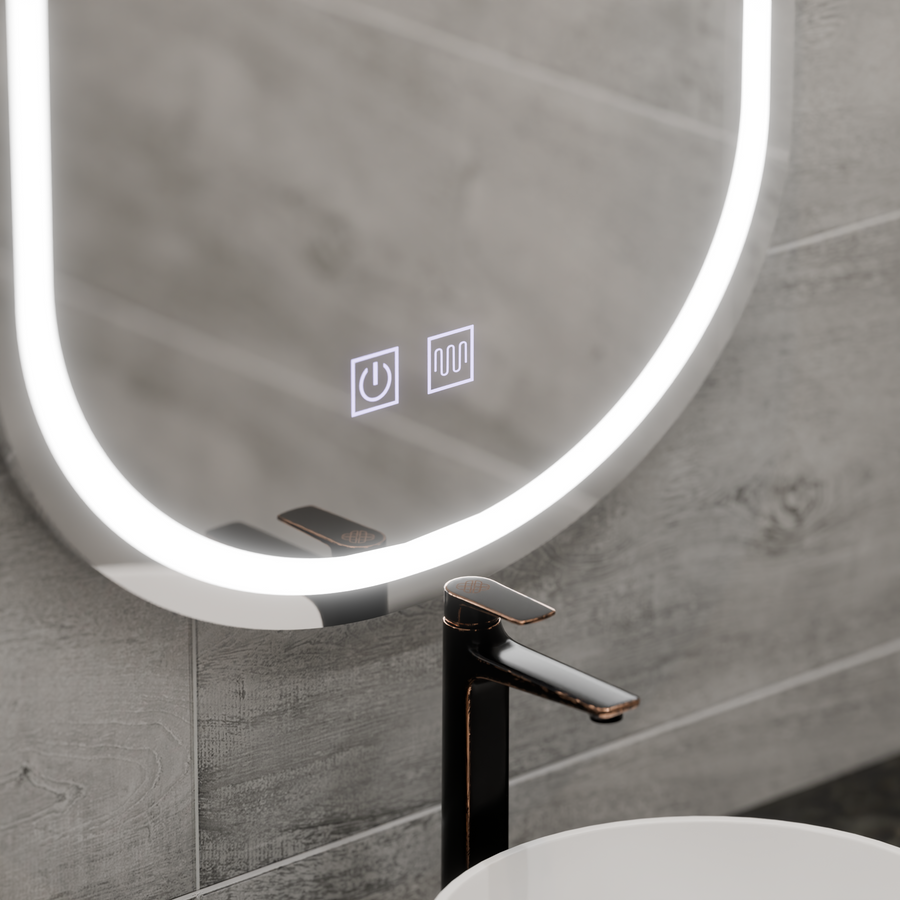 Oglinda LED Ovala 50x80, Velara Touch, Sistem Dezaburire, Dimabila