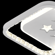 Lustra LED PERU 38W, 2 Patrate, lumina Rece/Calda/Neutra, Negru