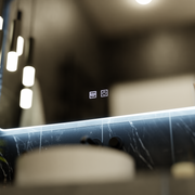 Oglinda LED Dreptunghiulara ARTEA Touch, 80X60cm, Sistem Dezaburire, Dimabila, Lumina Race 6000K