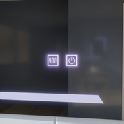 Oglinda LED Rectangulara, 80x60cm, ECLISSA Touch, Sistem Dezaburire, Dimabila