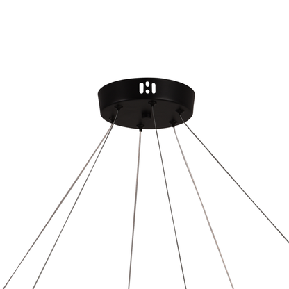 Lustra LED Suspendata Acril LT760/3GD, 48W, Lumina Calda/Neutra/Rece 3000/4000/6000K, Alb, Inaltime Reglabila, Metal si Acril