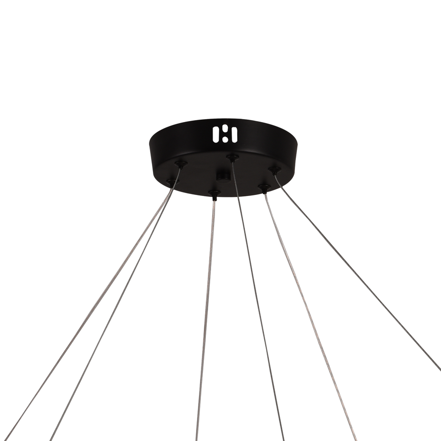 Lustra LED Suspendata Acril LT760/3GD, 48W, Lumina Calda/Neutra/Rece 3000/4000/6000K, Alb, Inaltime Reglabila, Metal si Acril