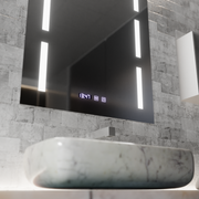 Oglinda LED Touch Erich S86/60X80 Sistem Dezaburire, Ceas si Temperatura 60x80 cm