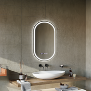 Oglinda LED Touch ONIRA Sistem Dezaburire, Ceas si Temperatura 50x80 cm