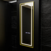 Oglinda LED Rectangulara, 45x140cm, Elena Senzor Radar Marcello, Sistem Dezaburire, Ceas & Termometru, Dimabila, Dressing Couture