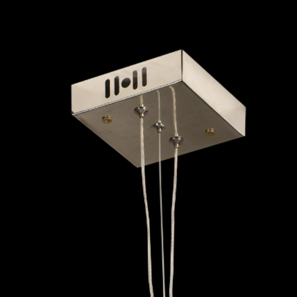 Candelabru Cristal CC639/350, 9x E14, Diametru 35cm, Crom Lucios, Inaltime Reglabila