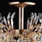 Candelabru Cristal PALERMO Eleganza 5xE14, Diametru 49cm, Auriu