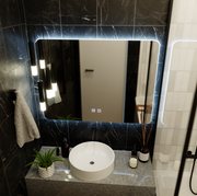 Oglinda LED Dreptunghiulara ARTEA Touch, 80X60cm, Sistem Dezaburire, Dimabila, Lumina Race 6000K