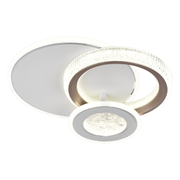 Lustra LED NYXORA 44W, 3 Cercuri, lumina Rece/Calda/Neutra, Negru