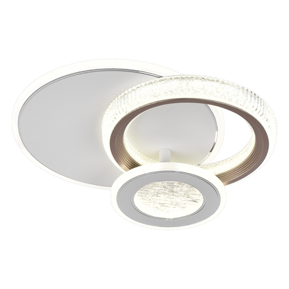 Lustra LED NYXORA 44W, 3 Cercuri, lumina Rece/Calda/Neutra, Negru