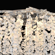 Candelabru Cristal CC8080/D800CH, 9x E14, Diametru 49cm, Crom