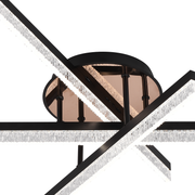 Lustra LED cu Telecomanda LT179/3BK, 41W, 3 Elemente, Lumina Rece/Clada/Neutra, Dimabila, Negru