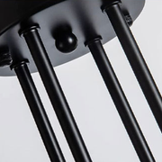 Lustra Modernist Octa 8, 8x E27, Negru, Design Modern